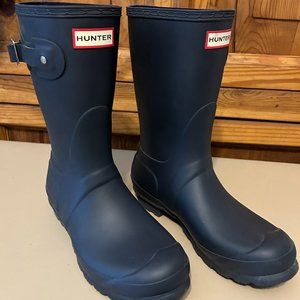 Hunter boots- Navy- 8